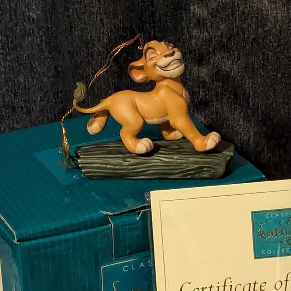 Simba "Hakuna Matata" from the Lion King Special Edition Ornament New in Box COA - Picture 4 of 11